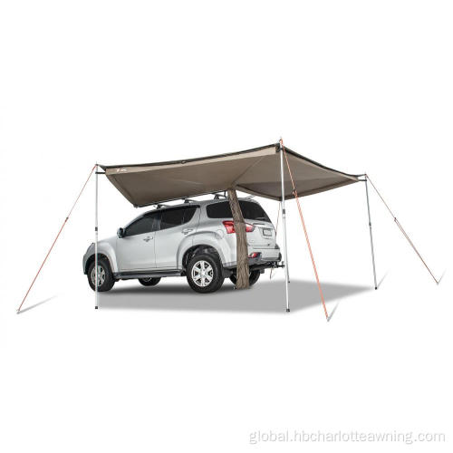 Canvas Car Shelter Camping Retractable Car Awning Home Car Awning with Height Adjustable Standing Poles Manufactory